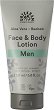 Urtekram Men Aloe Vera Baobab Face & Body Lotion - Био лосион за лице и тяло за мъже с алое и баобаб - 