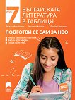 Българската литература в таблици. Подготви се сам за НВО за 7. клас - учебна тетрадка