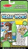 Книжка за оцветяване с вода - Домашни животни - детска книга