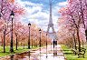 Романтична разходка в Париж - Пъзел от 1000 части на Ричард Макнийл - 
