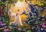 Дракон, принцеса и еднорог - Пъзел от 1500 части - пъзел