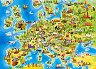 Карта на Европа - Пъзел от 100 части от колекцията Premium - 