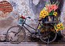 Велосипед с цветя - Пъзел от 500 части - 