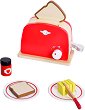 Детски дървен тостер Classic World - С аксесоари - играчка