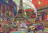 Цветен Париж - Пъзел от 1000 части на П. Д. Морено от колекцията "Premium quality" - 