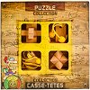 Expert Wooden Puzzles - Комплект от 4 броя 3D пъзела от серията "Casse-Tetes" - 