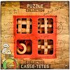 Extreme Wooden Puzzles - Комплект от 4 броя 3D пъзела от серията "Casse-Tetes" - 