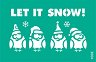 Самозалепващ шаблон - Let it Snow
