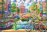 Канал в Амстердам - Пъзел от 1500 части от колекцията "Premium Quality" - 