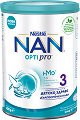 Висококачествена обогатена млечна напитка за малки деца - Nestle NAN OPTIPRO 3 HM-O - Метална кутия от 400 g и 800 g за след 12 месеца - 