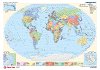 Подложка за бюро с политически карти на света и Европа - С размери 59 x 41.6 cm - 