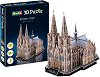 Кьолнската катедрала Свети Петър и Света Мария - 3D картонен пъзел от 179 части - 