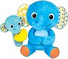 Мама и бебе слонче - Комплект меки играчки за бебе от серията "Little Pals" - 
