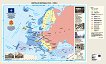 Стенна карта: Европа в периода 1945 - 1989 г. - карта