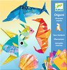 Оригами Djeco - Животни от океана - Творчески комплект - 