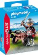 Фигурка на рицар с оръдие Playmobil - От серията Special Plus - 