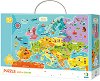 Карта на Европа - Пъзел от 100 части от колекцията Наблюдателност - 