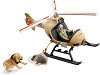 Спасителен хеликоптер Schleich - С фигури и аксесоари от серията Джунгла - 