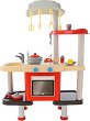 Детска кухня с мивка и печка - Детски комплект за игра с аксесоари - 