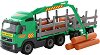 Детски камион с ремарке и дървени трупи Volvo - С аксесоари - играчка