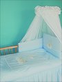 Бебешки спален комплект от 4 части - Duet Stars - 100% памук за легла с размери 60 x 120 cm и 70 x 140 cm - 