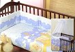 Бебешки спален комплект 4 части с обиколник Gluck Dobranocka - За легла 60 x 120 cm и 70 x 140 cm - 