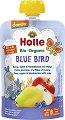 Holle - Био забавна плодова закуска с круши, ябълки и боровинки с овес - Опаковка от 100 g за бебета над 6 месеца - 