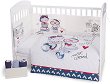 Бебешки спален комплект 3 части с обиколник Kikka Boo EU Stile - За легла 60 x 120 cm или 70 x 140 cm, от серията Love Rome - 