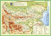 Двустранна настолна карта: Аз изучавам България - природа, области и общини - учебник