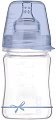 Бебешко стъклено шише за хранене - Baby Shower 150 ml - Комплект със силиконов биберон за бебета над 0+ месеца - 