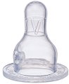 Биберон от силикон за стандартни шишета - Размер S за бебета от 0+ до 3 месеца - 