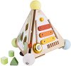 Дидактическа пирамида  - Дървена образователна играчка - 