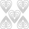        Sizzix Stacked Tiles Hearts