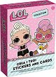 Стикери и карти изненада - L.O.L. Surprise - Колекционерски комплект с кукличка - 