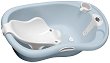 Бебешка вана с изход за оттичане Kikka Boo Lavera - С дължина 89 cm, каничка, термометър и подложка за новородено - 