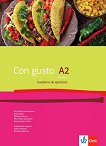 Con Gusto para Bulgaria - ниво A2: Учебна тетрадка по испански език за 11. клас + CD - книга за учителя