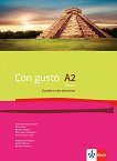 Con Gusto para Bulgaria - ниво A2: Учебна тетрадка по испански език за 12. клас + CD - детска книга