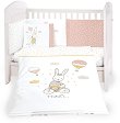 Бебешки спален комплект 6 части Kikka Boo - За легла 60 x 120 или 70 x 140 cm, от серията Rabbits in Love - 