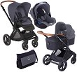 Бебешка количка 3 в 1 Jane Muum Koos iSize Micro 2019 - С кош за новородено, лятна седалка, кош за кола, чанта и дъждобран - 