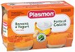 Plasmon - Пюре от йогурт с банани - Опаковка от 2 x 120 g за бебета над 6 месеца - 