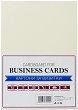 Релефен копирен картон A4 за визитки Top Office - 10 листа, 250 g/m<sup>2</sup> - 