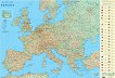 Физикогеографска карта: Европа - 
