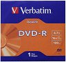 DVD-R Verbatim 4.7 GB - Със скорост на записване до 16x - 