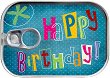 Картичка-консерва - Happy Birthday - 