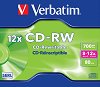 CD-RW Verbatim 700 MB - Със скорост на записване до 12x - 