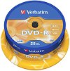 DVD-R Verbatim 4.7 GB - 25 диска със скорост на записване до 16x - 