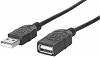 Удължителен кабел USB 2.0 A male към USB A Female Manhattan - 1.8 m - 