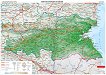 Общогеографска стенна карта на България: Югоизточен район - карта