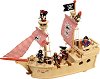 Пиратски кораб с екипаж - Парагон - Детски комплект за игра с аксесоари - 