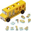Сортер - Автобус - Дървена образователна играчка за сортиране - 